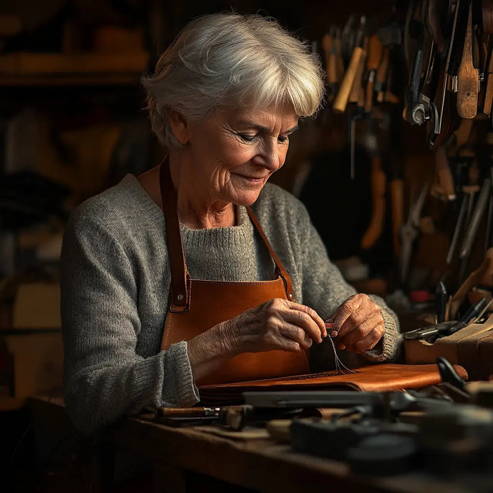 La Lujosa Grandeza de Grace | Bolso de Hombro de Cuero Suave Hecho a Mano