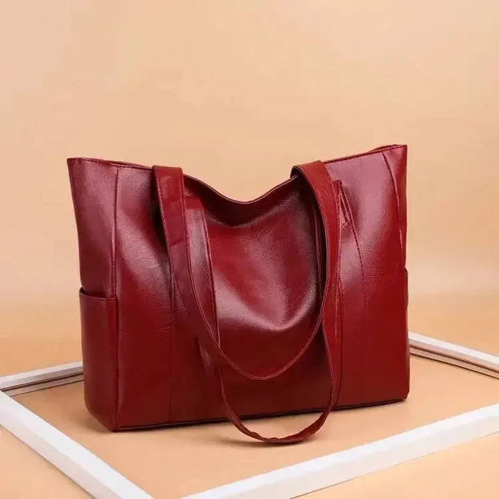 El Lujo Minimalista de Grace | Bolso de Hombro de Cuero Suave